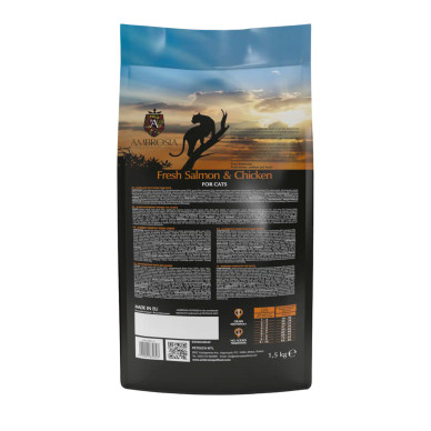 Ambrosia Steril Cat somon si pui, hrana pisici sterilizate, 1.5 kg