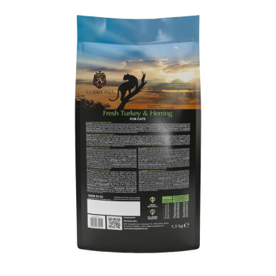 Ambrosia Steril Cat curcan si hering, hrana pisici, 1.5 kg