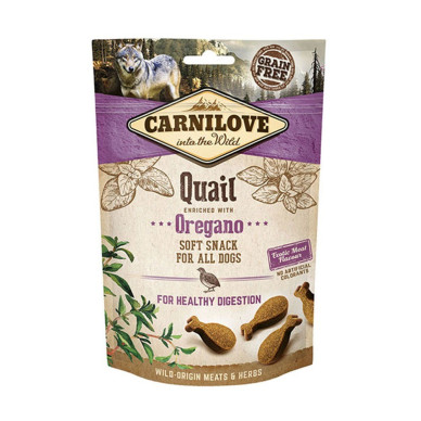 Carnilove Semi Moist Snack cu prepeliță și oregano pentru câini, 200 g