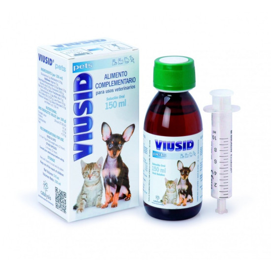 Viusid Pets Catalysis – Supliment Imunostimulator și Antioxidant pentru Câini și Pisici, 150 ml