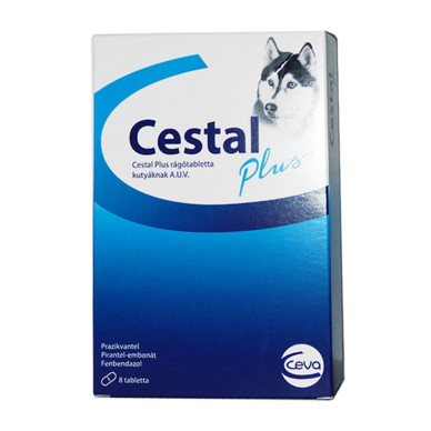 Cestal Plus – Antiparazitar Intern pentru Câini – 8 Tablete