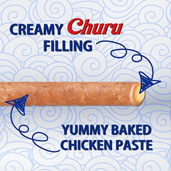 Inaba Churu Rolls Chicken recompense moi cu pui pentru caini 8 x 12 g