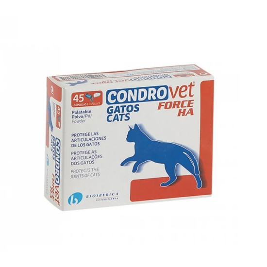 Condrovet Force HA Cat – Supliment Articular pentru Pisici – 45 Capsule