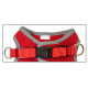Ham pentru câini Croci Hiking, mărime M (41–46 cm), reflectorizant, roșu – confort și control pentru talie medie