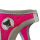 Ham pentru câini Croci Hiking, mărime M (41–46 cm), reflectorizant, fuchsia – confort și control pentru talie medie