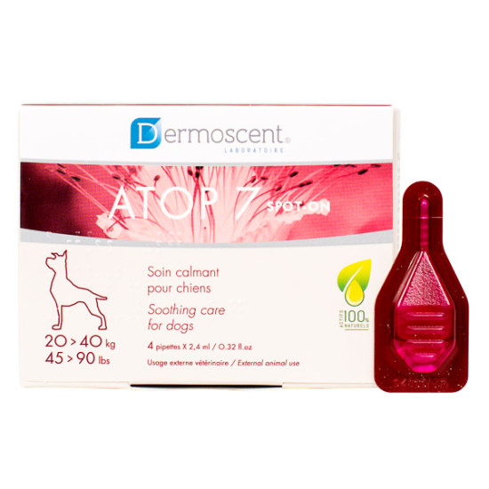 Dermoscent Atop 7 Spot-On 20–40 kg, 4 pipete – suport dermatologic