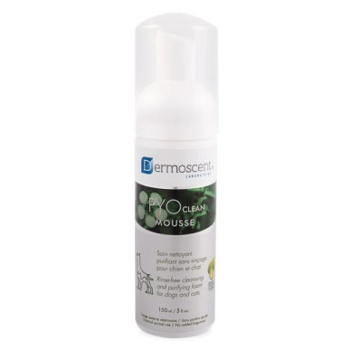 Dermoscent PYOclean Mousse – Spumă Antimicrobiană fără Clătire pentru Câini și Pisici – 150 ml