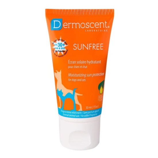 Dermoscent SunFREE SPF 30 – Cremă de Protecție Solară pentru Câini și Pisici – 30 ml