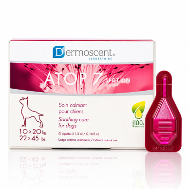 Dermoscent Atop 7 Spot-On 10–20 kg, 4 pipete – suport dermatologic