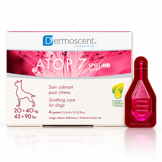 Dermoscent Atop 7 Spot-On 20–40 kg, 4 pipete – suport dermatologic
