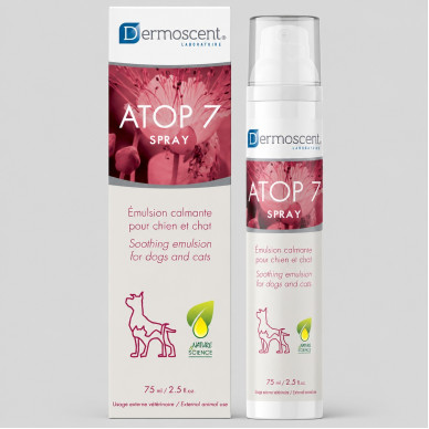 Dermoscent Atop 7 Spray – Îngrijire Dermatologică Calmanta pentru Câini și Pisici – 75 ml