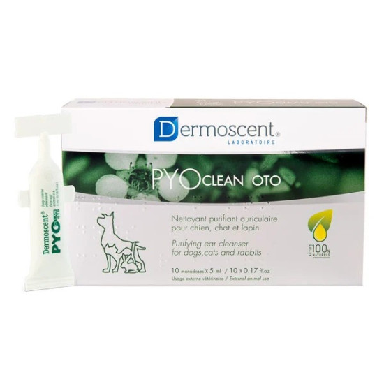 Dermoscent Pyoclean Oto, solutie otica caini si pisici, 10x5 ml