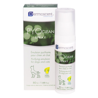Dermoscent PYOclean Spray, spray dermatologic caini si pisici, 50 ml