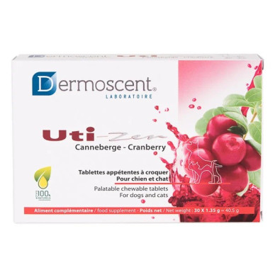 Dermoscent Uti-Zen, supliment urinar caini si pisici, 30 comprimate