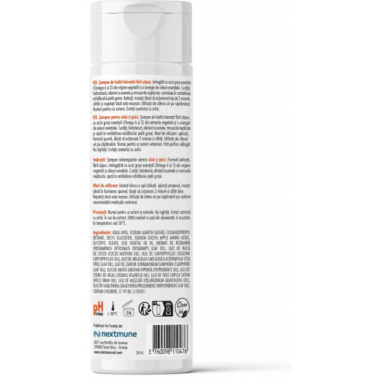 Dermoscent Essential 6 Sebo Shampoo – Șampon Dermatologic Seboreglator pentru Câini și Pisici – 200 ml