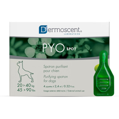 Dermoscent PYOspot 20-40 kg, spot-on dermatologic caini, 4 pipete