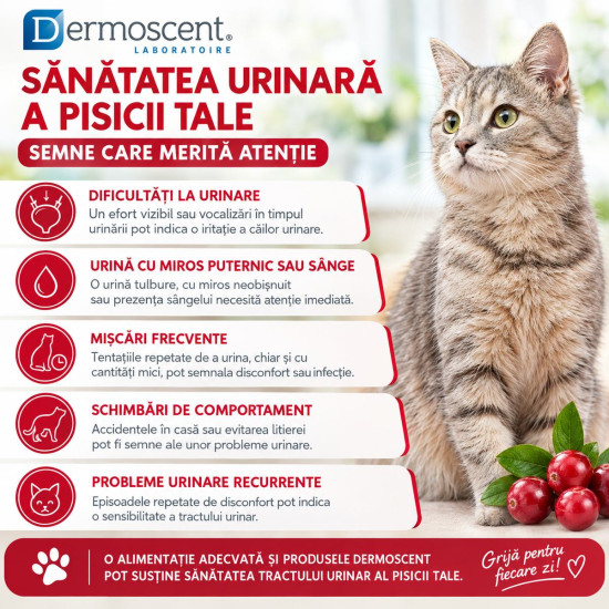 Dermoscent Uti-Zen, supliment urinar caini si pisici, 30 comprimate