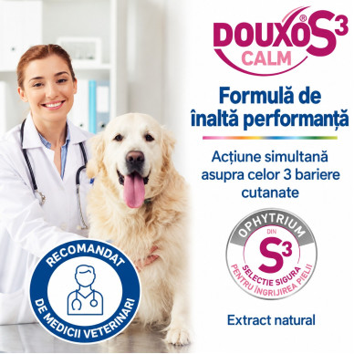 Douxo S3 Calm Mousse – Spumă Calmanta pentru Pielea Sensibilă a Câinilor și Pisicilor – 150 ml