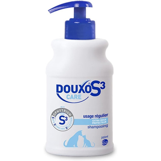 DOUXO S3 Care Shampoo – șampon dermatologic pentru câini și pisici, pentru curățare delicată și îngrijirea pielii sensibile