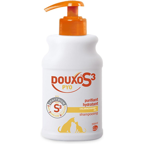 Douxo S3 Pyo Shampoo – Șampon Antimicrobian pentru Câini și Pisici – 200 ml