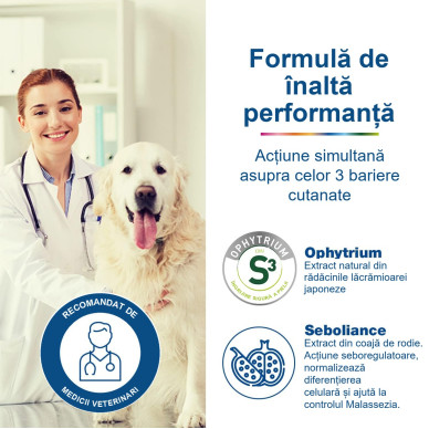 Douxo S3 Seb Mousse – Spumă Seboregulatoare fără Clătire pentru Câini și Pisici – 150 ml