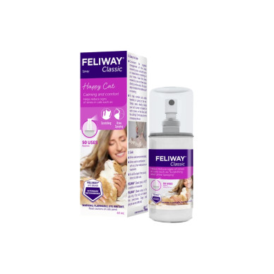 Feliway Classic Spray, 60 ml – feromoni pentru reducerea stresului la pisici