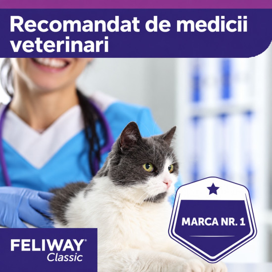 Feliway Classic Spray, 60 ml – feromoni pentru reducerea stresului la pisici