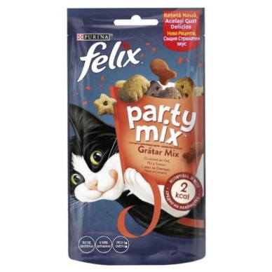 Felix Party Mix Grill Mix – recompense pentru pisici adulte, 60 g