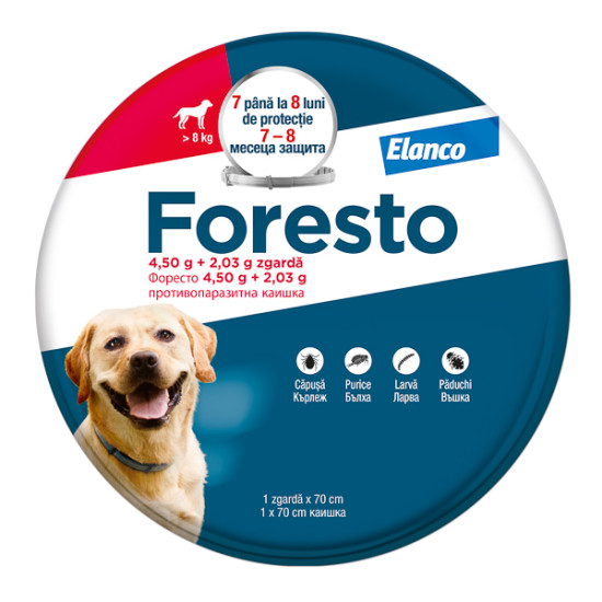 Foresto – Zgarda Antiparazitară pentru Câini de Talie Medie-Mare, 70 cm