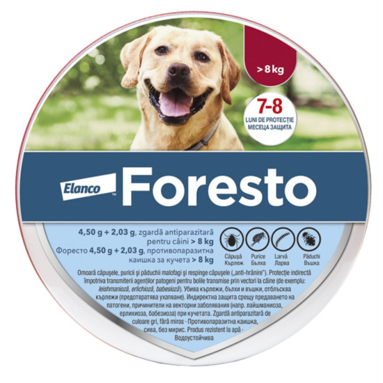 Foresto – Zgarda Antiparazitară pentru Câini de Talie Medie-Mare, 70 cm
