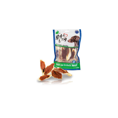KidDog Recompense Pentru Câini, Urechi de Iepure Umplute cu Rață, 250 g