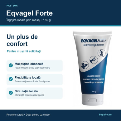 Eqvagel Forte gel pentru masaj, calmare si relaxare, 150 g