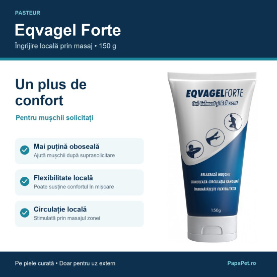 Eqvagel Forte gel pentru masaj, calmare si relaxare, 150 g