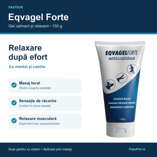 Eqvagel Forte gel pentru masaj, calmare si relaxare, 150 g