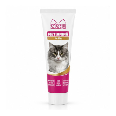 Zizou Metionina Gel pastă orală pentru pisici, 50 g – suport urinar și hepatic cu DL-Metionină