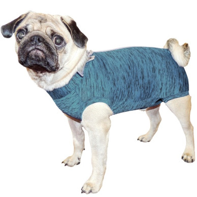 Îmbrăcăminte „Duo Dry” – Exclusiv pentru Pug (Mops) Mărimea G (9–11 kg) (UV 50 plus, Antimicrobiană, Dry)