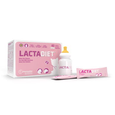 Pharmadiet LactaDIET Kitten, lapte praf pisici si dihori, 40x7.5 g