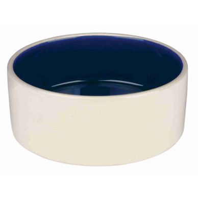 Castron Ceramic, 0.3 l / 12 cm, Crem / Albastru