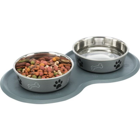 Șervet pentru Castron Trixie, din Cauciuc, 45 x 25 cm, Gri Închis