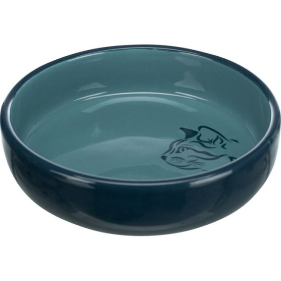 Castron Ceramic pentru Pisici, 0.3 l / 15 cm, Diverse Culori
