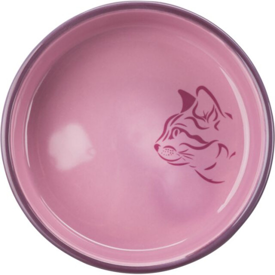 Castron Ceramic pentru Pisici, 0.3 l / 15 cm, Diverse Culori