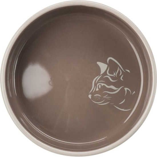 Castron Ceramic pentru Pisici, 0.3 l / 15 cm, Diverse Culori
