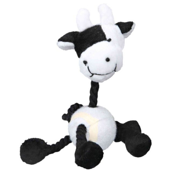 Jucarie Pentru Caini, Animal Cu Minge Tenis Si Franghie, Plus, 16 cm, Diverse Modele