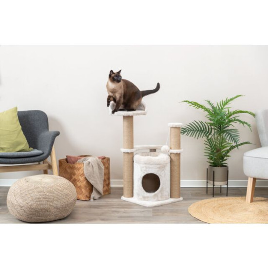 Ansamblu de Joacă Nayra pentru Pisici, 40x40 cm / h: 83 cm, Bej