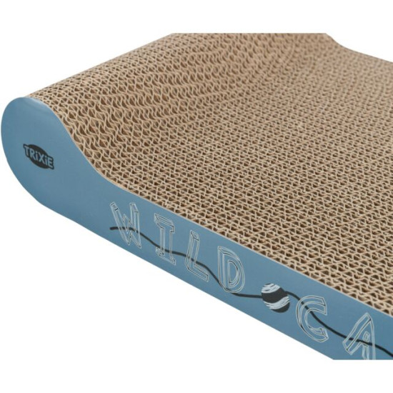 Carton de Zgâriat Wild Cat pentru Pisici, 41 x 7 x 24 cm, Albastru