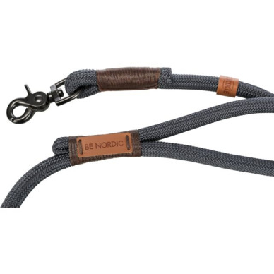 Lesă Be Nordic, S-M: 1.00 m / 8 mm, Gri / Maro, 17201