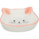 Castron Ceramic pentru Pisici, Formă Cap de Pisică, 0.25 l / 12 cm, Diverse Culori