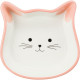 Castron Ceramic pentru Pisici, Formă Cap de Pisică, 0.25 l / 12 cm, Diverse Culori
