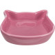 Castron Ceramic pentru Pisici, Formă Cap Pisică, 0.25 l / 12x12 cm, Diverse Culori