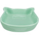 Castron Ceramic pentru Pisici, Formă Cap Pisică, 0.25 l / 12x12 cm, Diverse Culori